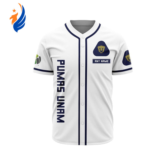 LIGA MX Pumas UNAM Personalized Name Baseball Jersey Gift for Men Women - Bafud