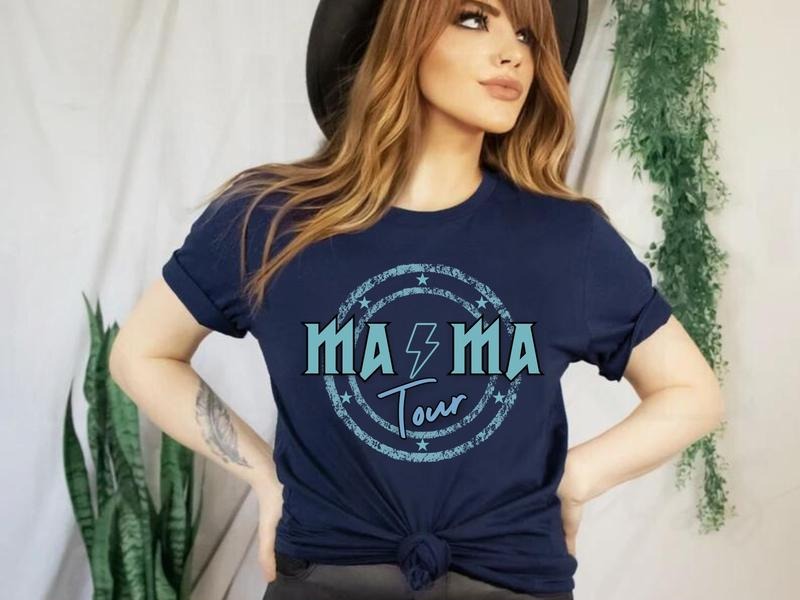 mama rock tour shirt, mom life, concert tee, rock and roll, motherhood world tour, music lover tee, tired as a mother, funny Mothers gift