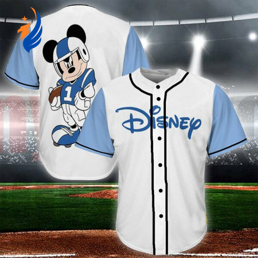 Mickey Mouse Walt Disney World Baseball Jersey: Iconic Disney Character on Premium Sports Attire! - Bafud