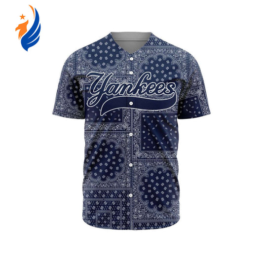 MLB New York Yankees Special Paisley Design Baseball Jersey Gift for Men Women - Bafud