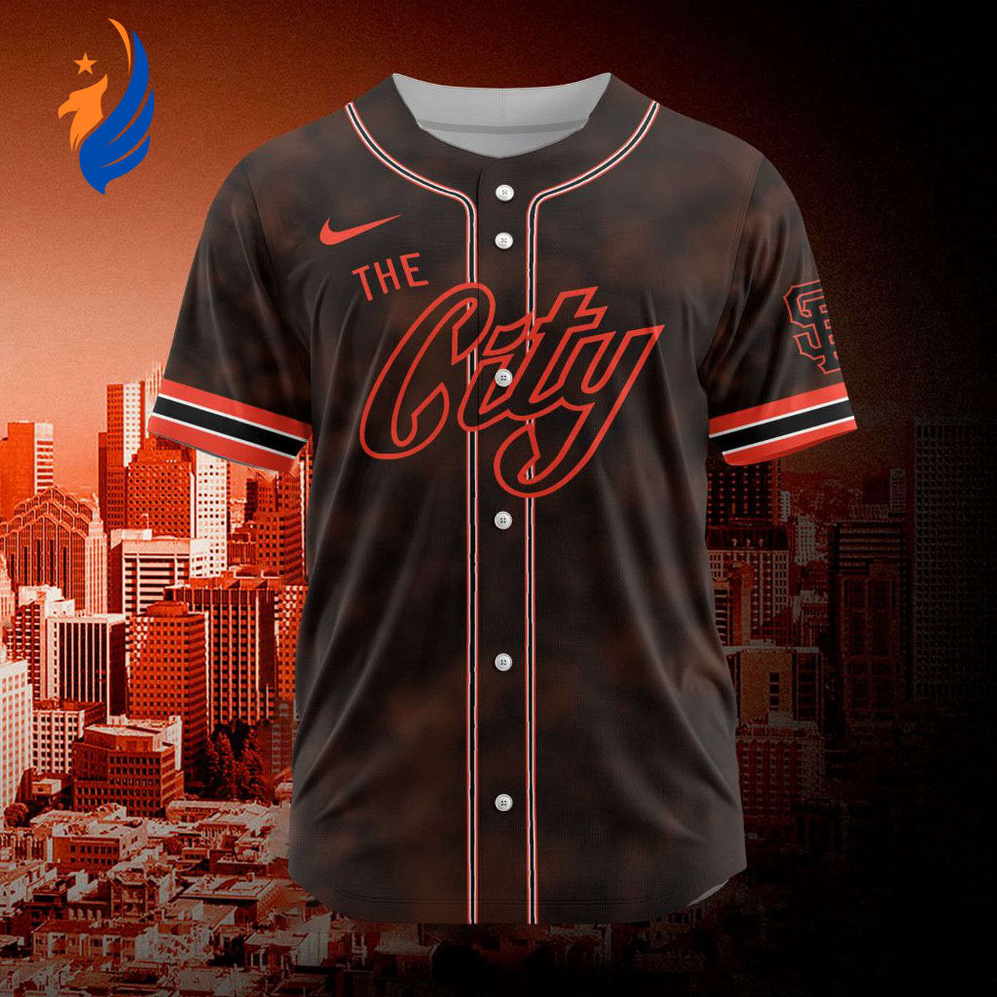 MLB San Francisco Giants Personalized City Connect Concept Design Baseball Jersey Gift for Men Women - Bafud