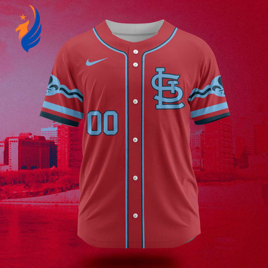 MLB St. Louis Cardinals Personalized City Connect Concept Design Baseball Jersey Gift for Men Women - Bafud