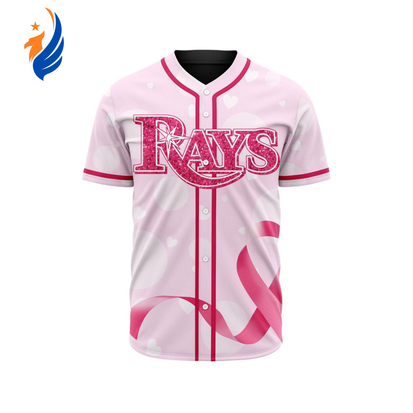 MLB Tampa Bay Rays Special Pink Design Fight Breast Cancer Baseball Jersey Gift for Men Women - Bafud