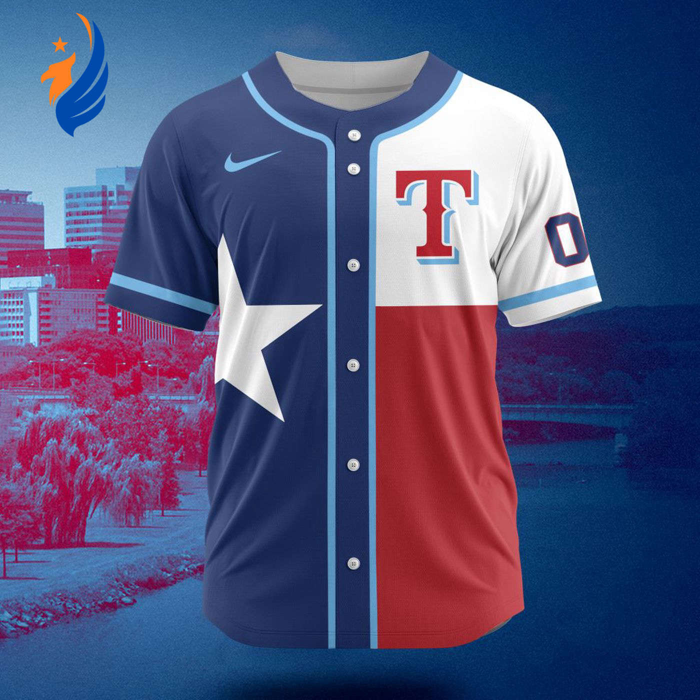 MLB Texas Rangers Personalized City Connect Concept Design Baseball Jersey Gift for Men Women - Bafud