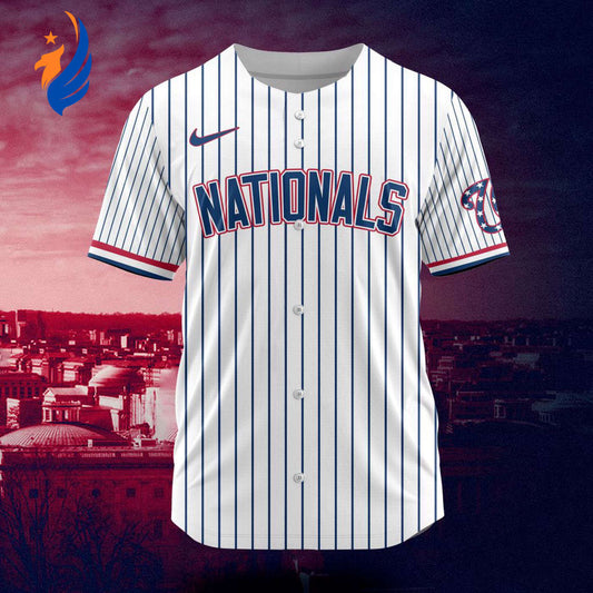 MLB Washington Nationals Personalized City Connect Concept Design Baseball Jersey Gift for Men Women - Bafud