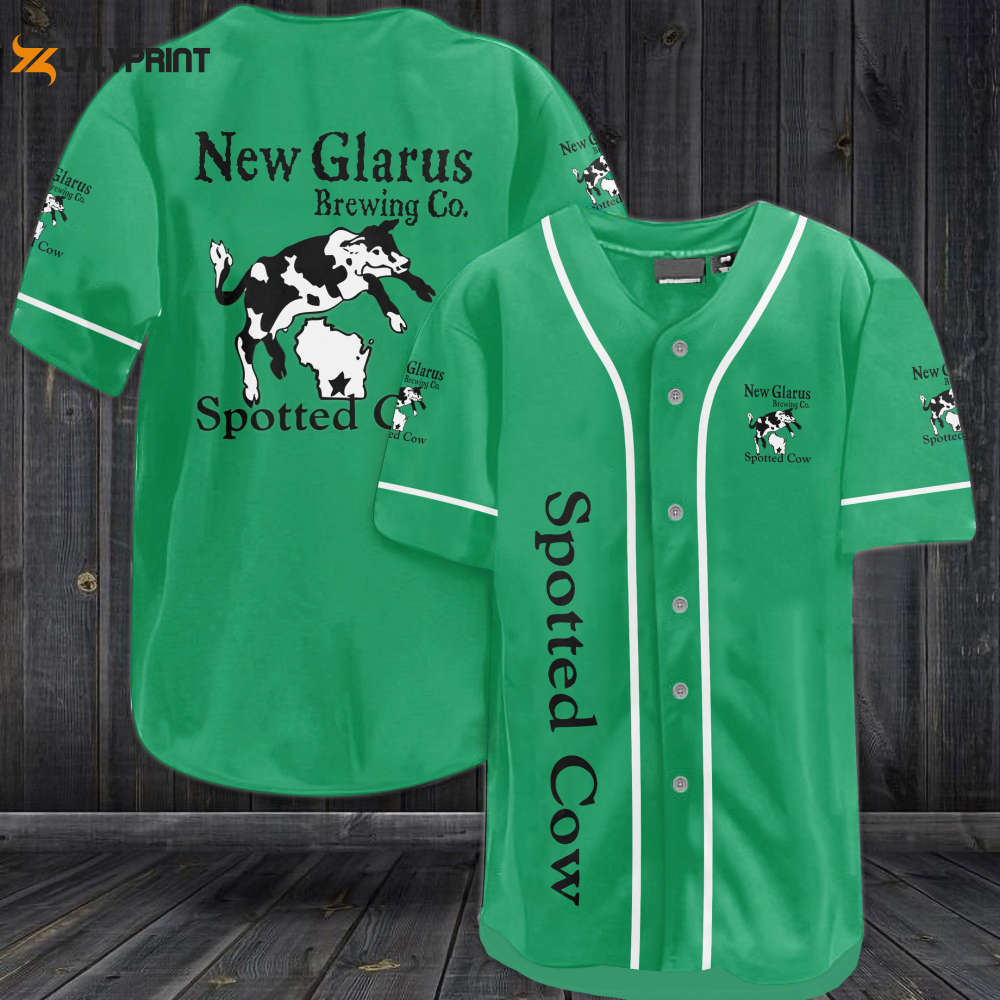 New Glarus Spotted Cow Beer Baseball Jersey - lylyprint.com