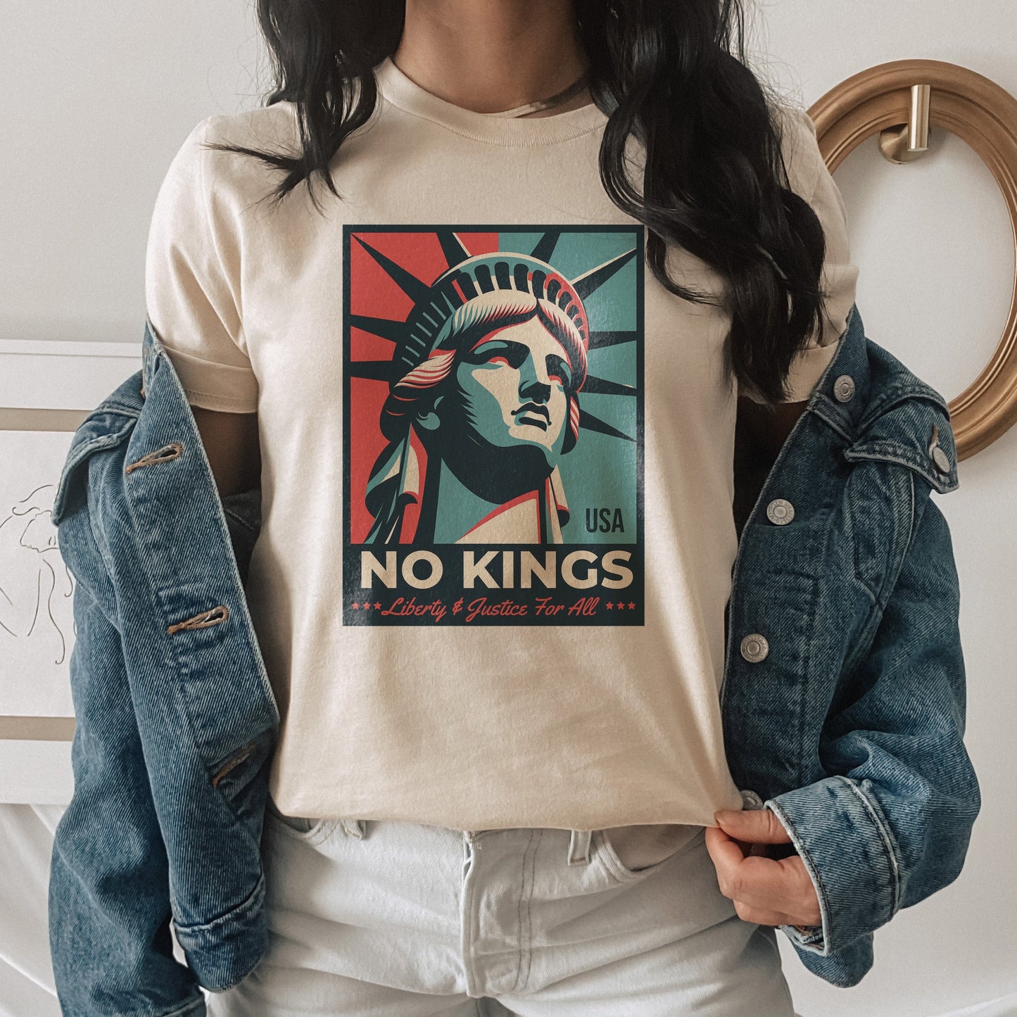 No Kings - Liberty and Justice For All T-Shirt