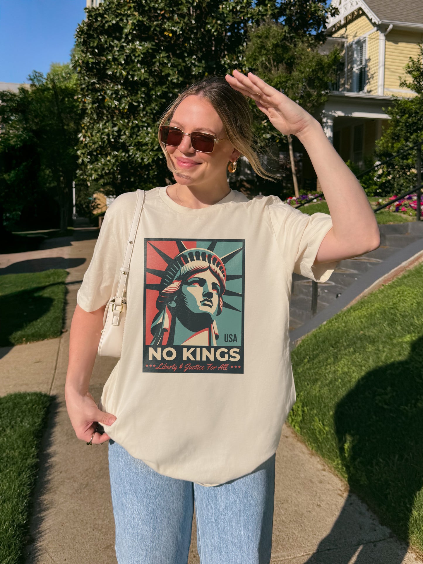 No Kings - Liberty and Justice For All T-Shirt