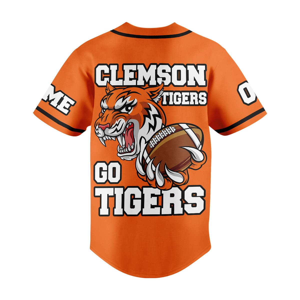 Orange Color Clemson Tigers Sport Custom Baseball Jersey