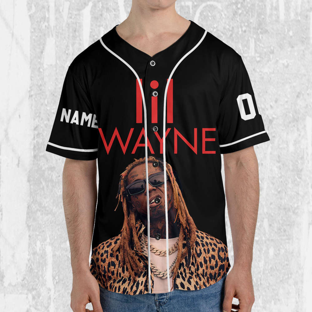 Personalize Lil Wayne Welcome To Tha Carter Black And Red Jersey, Custom Baseball Jersey - lylyprint.com