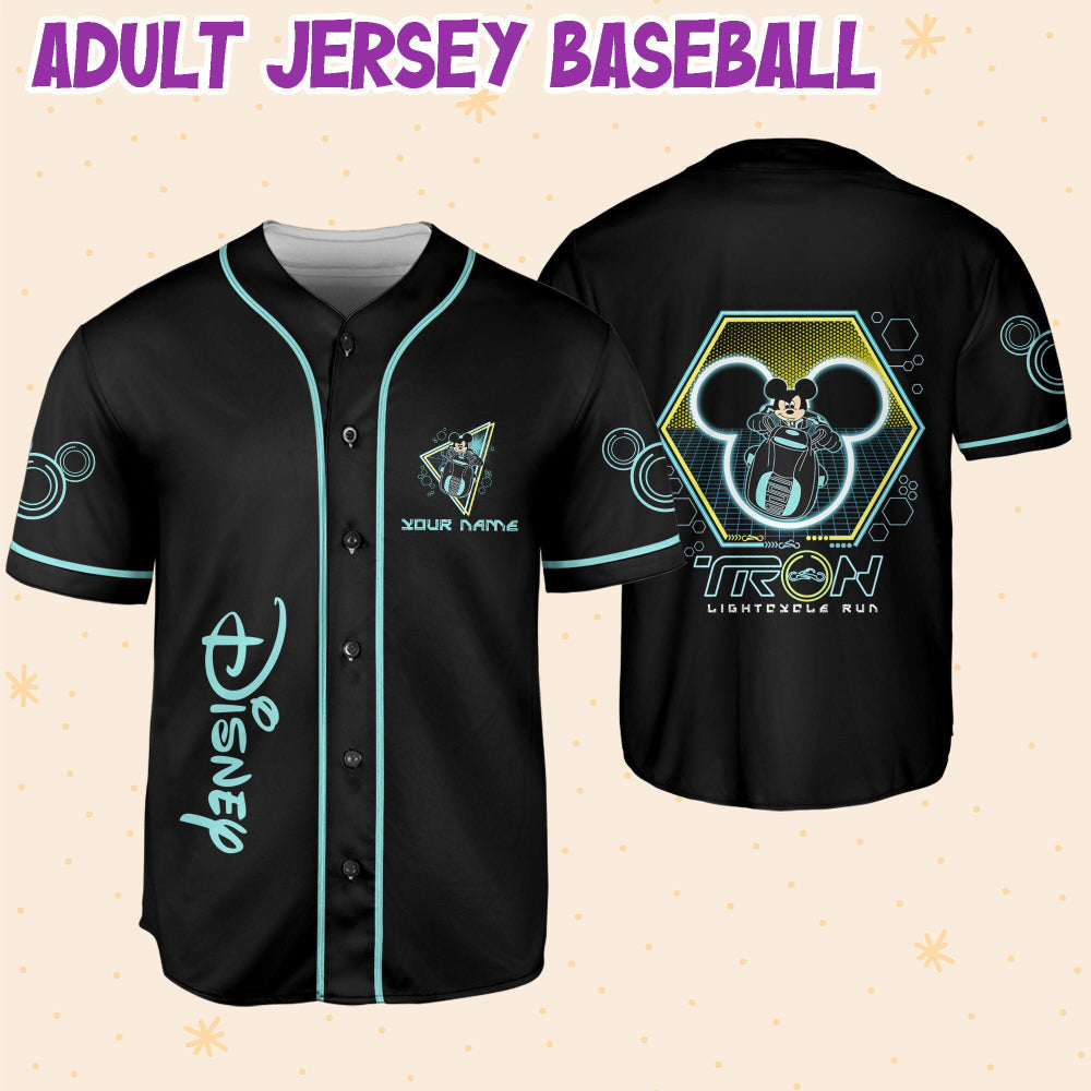 Customize Your Style with Personalized Mickey Tron Baseball Jersey Shirts – Stand Out on the Field! - Bafud