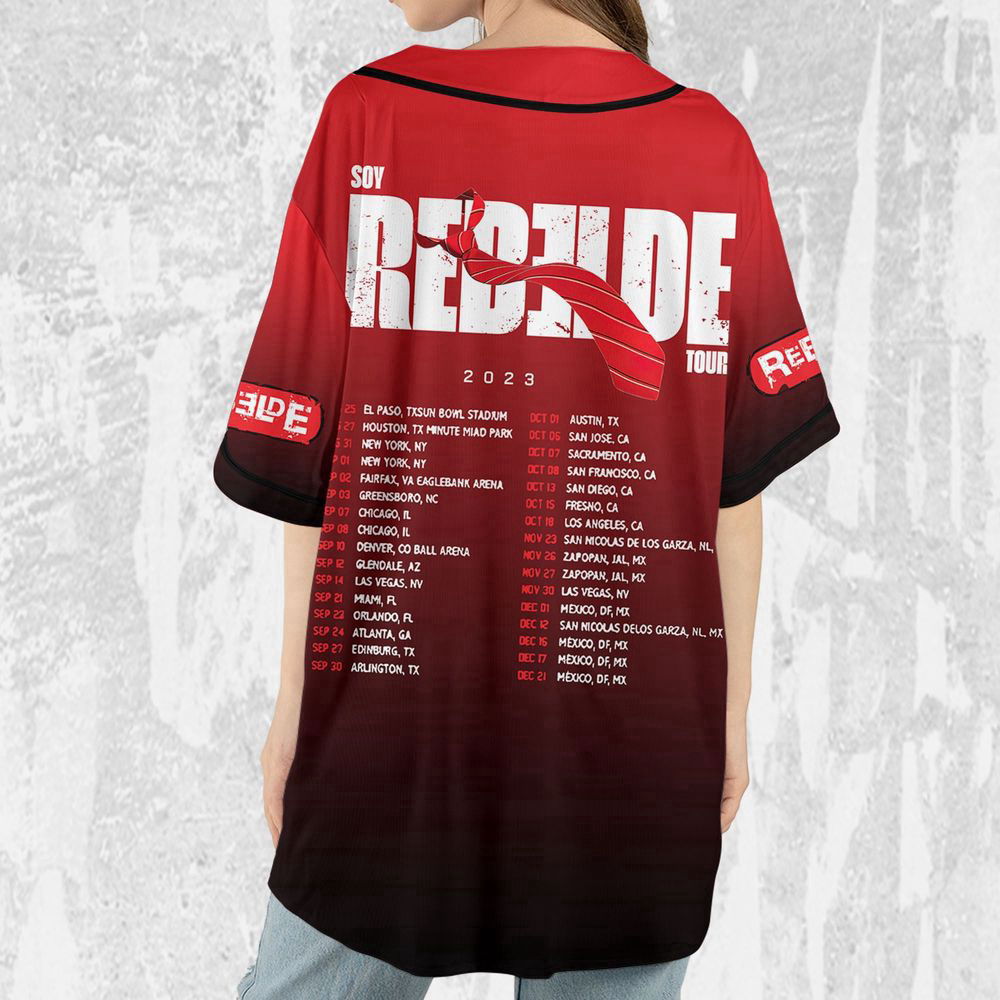 Personalize Rebelde Band Tour 2023 Jersey, RBD Baseball Jersey For Men Women - lylyprint.com