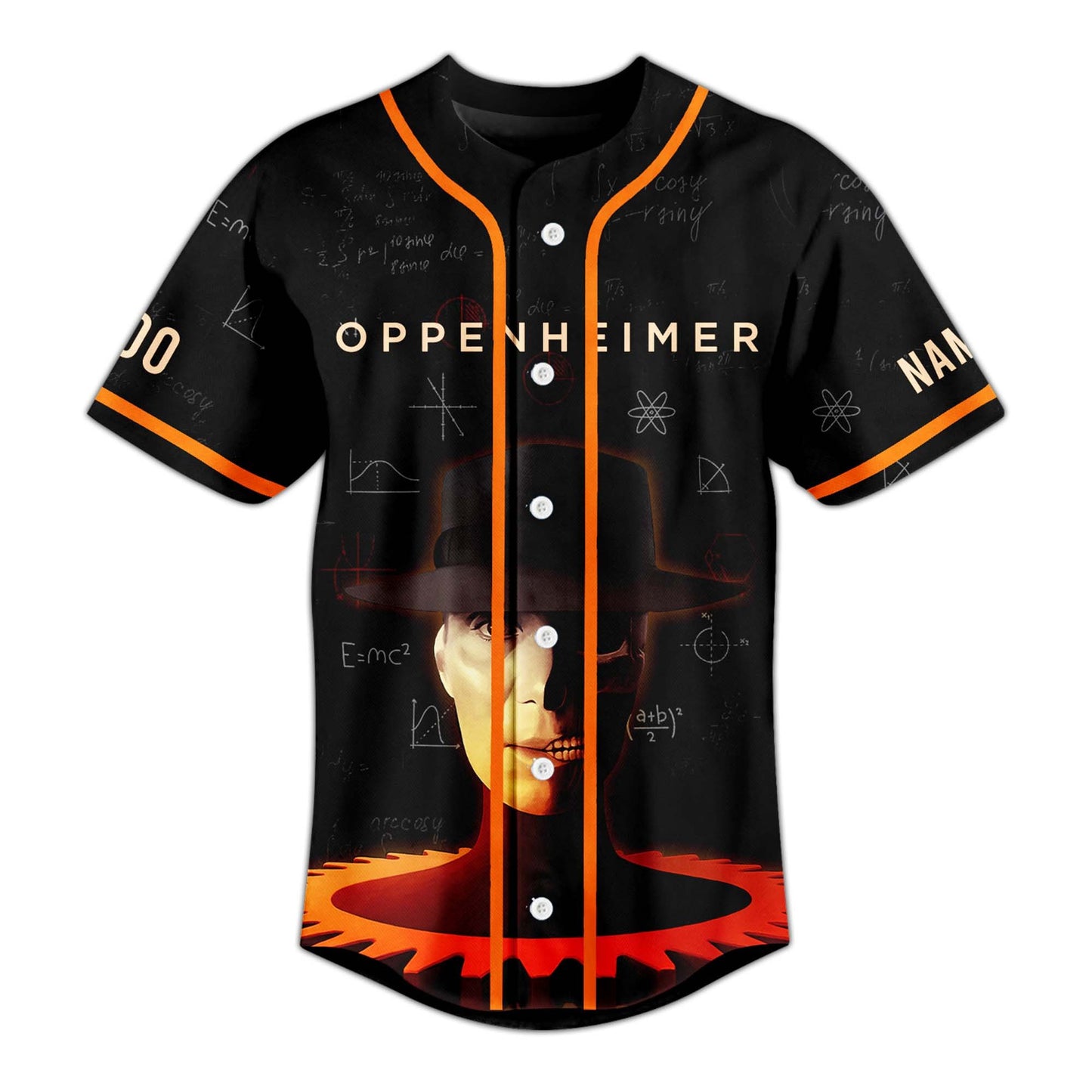 Personalized Black Shirt Stylish Oppenheimer Baseball Jersey