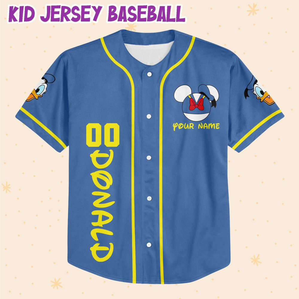 Custom Donald and Mickey Basketball ll Baseball Jersey – Personalized Sports Apparel - Bafud