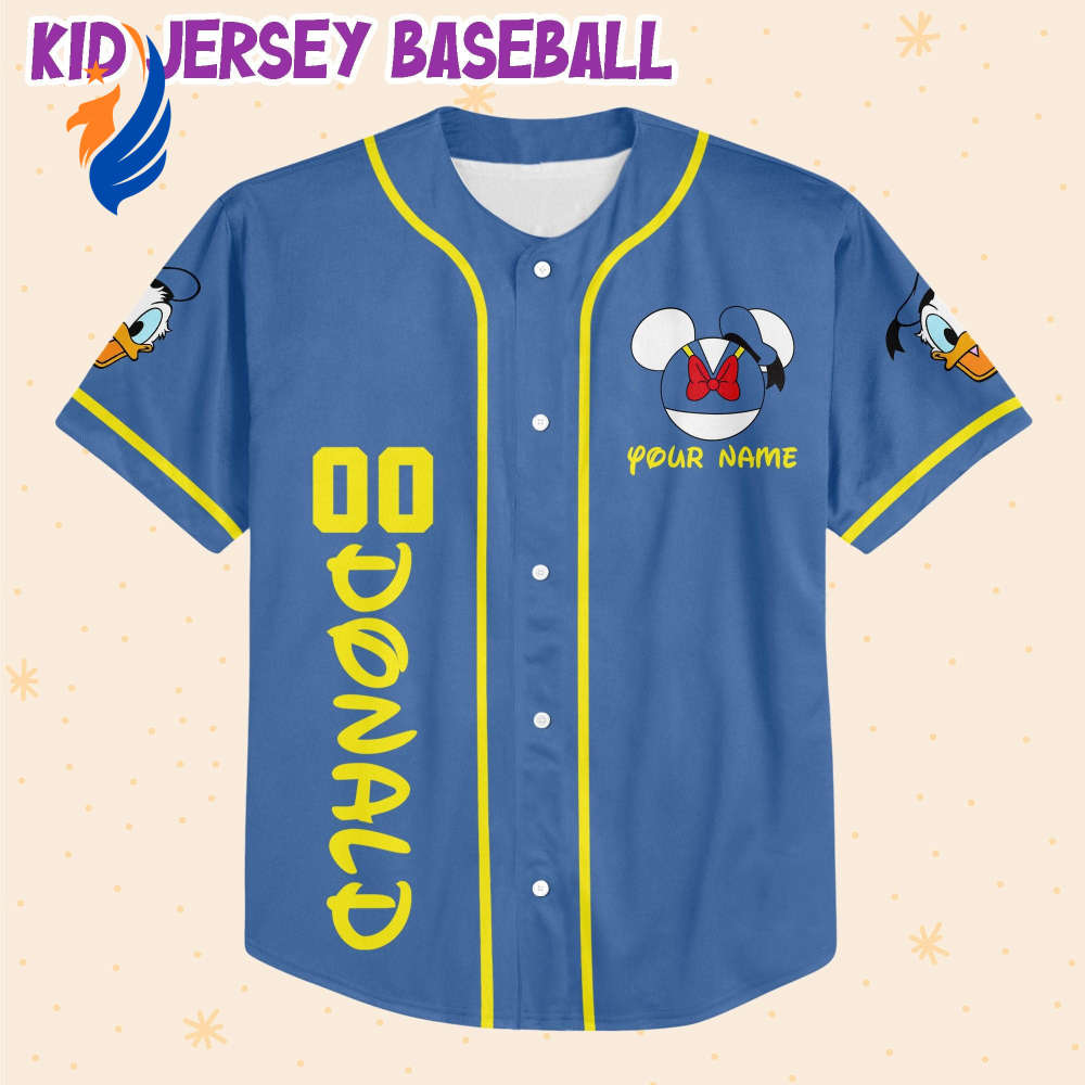 Custom Donald and Mickey Basketball ll Baseball Jersey – Personalized Sports Apparel - Bafud