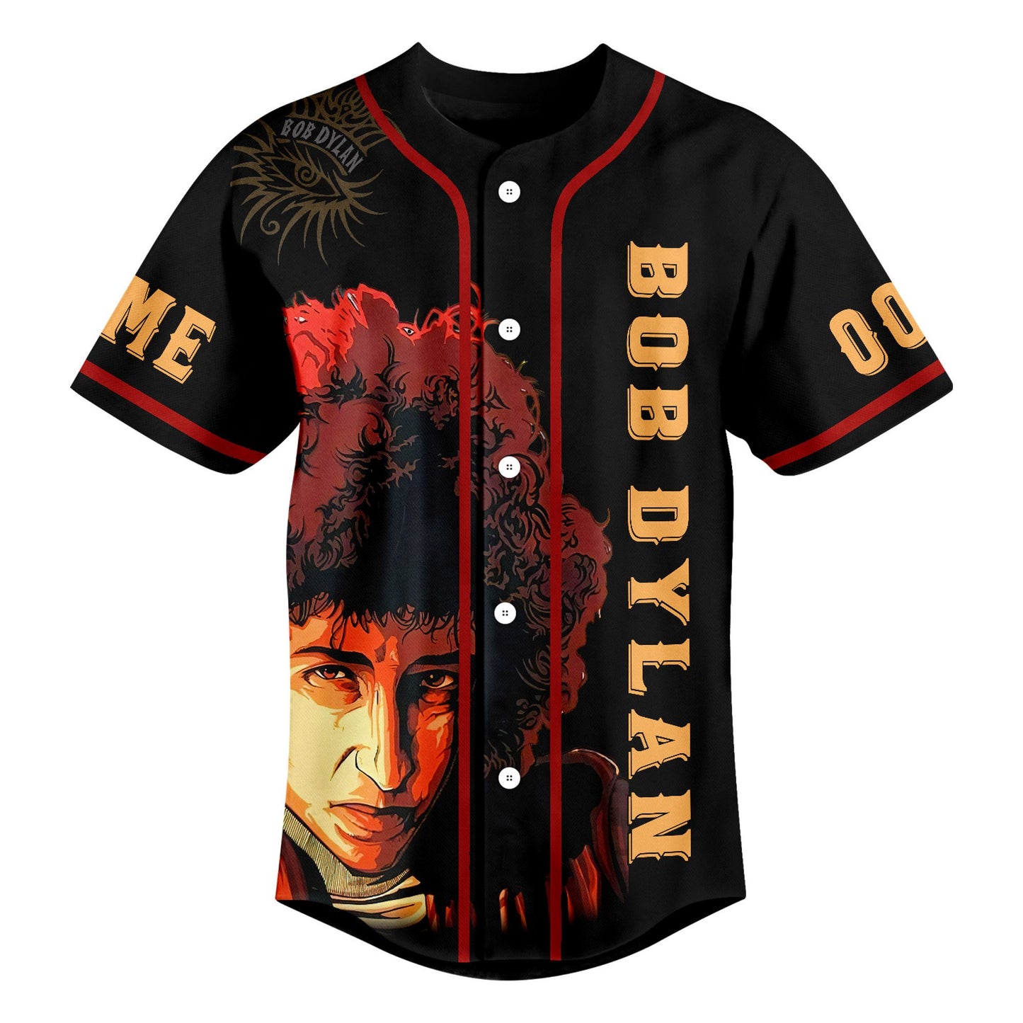 Personalized His Music Speaks Bob Dylan Baseball Jersey