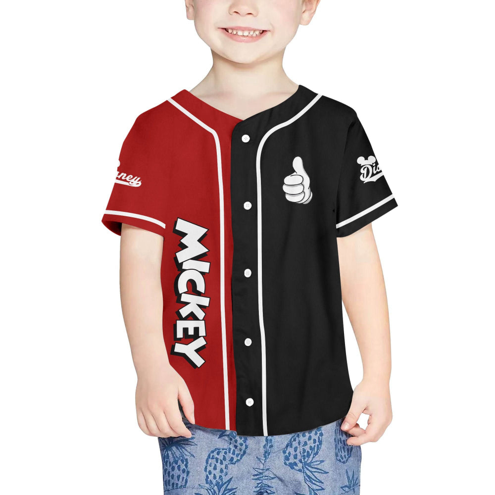 Custom Mickey Baseball Jersey - Personalized Disney Sports Apparel - Bafud