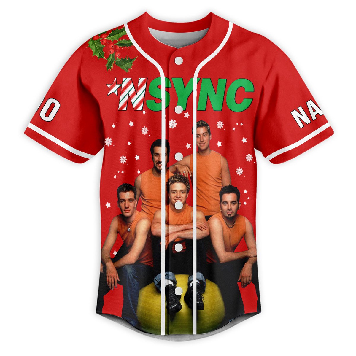 Personalized Red Shirt NSYNC Baseball Jersey For Shipping Worldwide