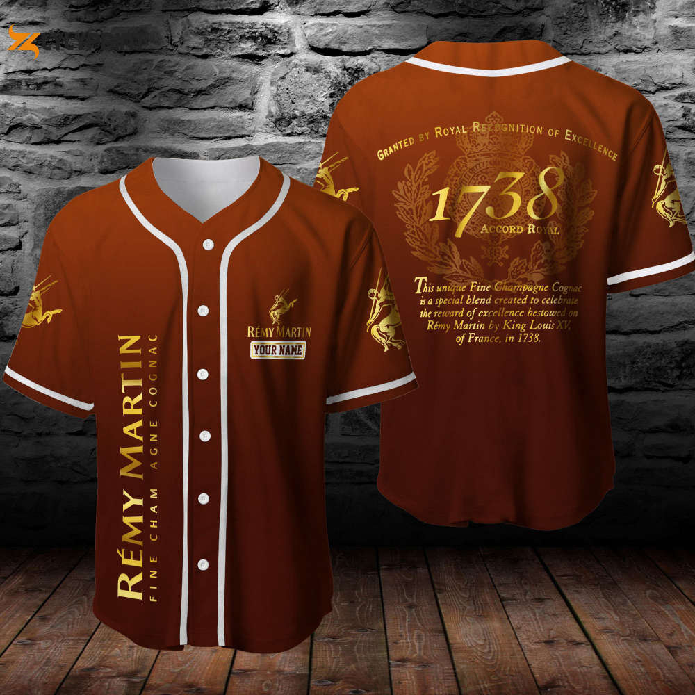 Personalized Remy Martin Cognac All Over Print Unisex Baseball Jersey - lylyprint.com