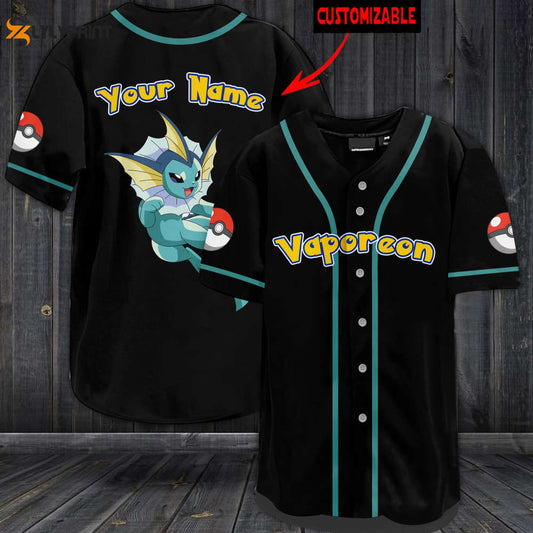 Personalized Vaporeon Baseball Jersey - lylyprint.com