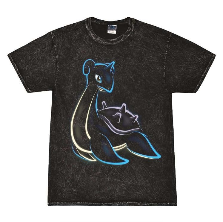 pokemon Funny T-shirt, Neon Glow Squid Enamel T-shirt - Neon Gaming Artist, pokemon, cute pokemon, ANIME GRAPHIC TEE Womenswear Top