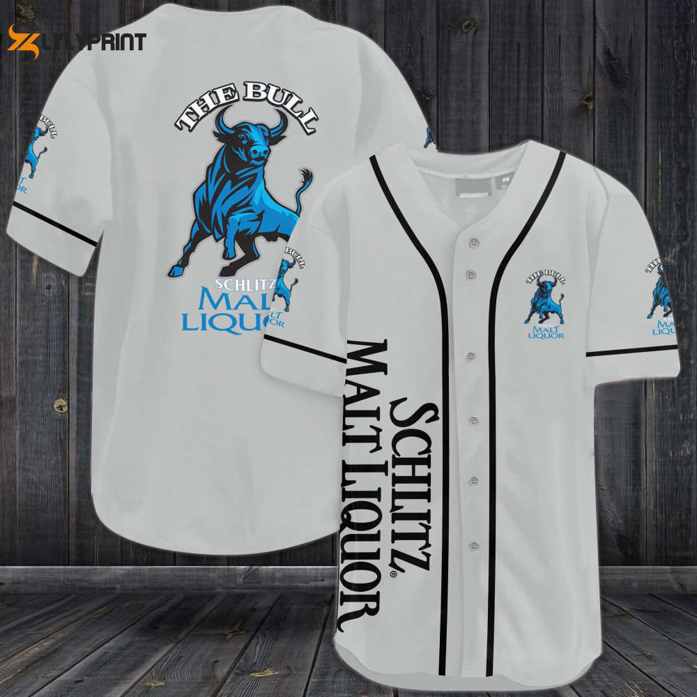 Schlitz Malt Liquor The Bull Baseball Jersey - lylyprint.com