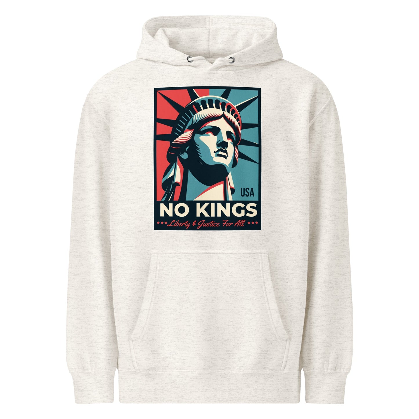 No Kings - Liberty and Justice For All Premium Hoodie