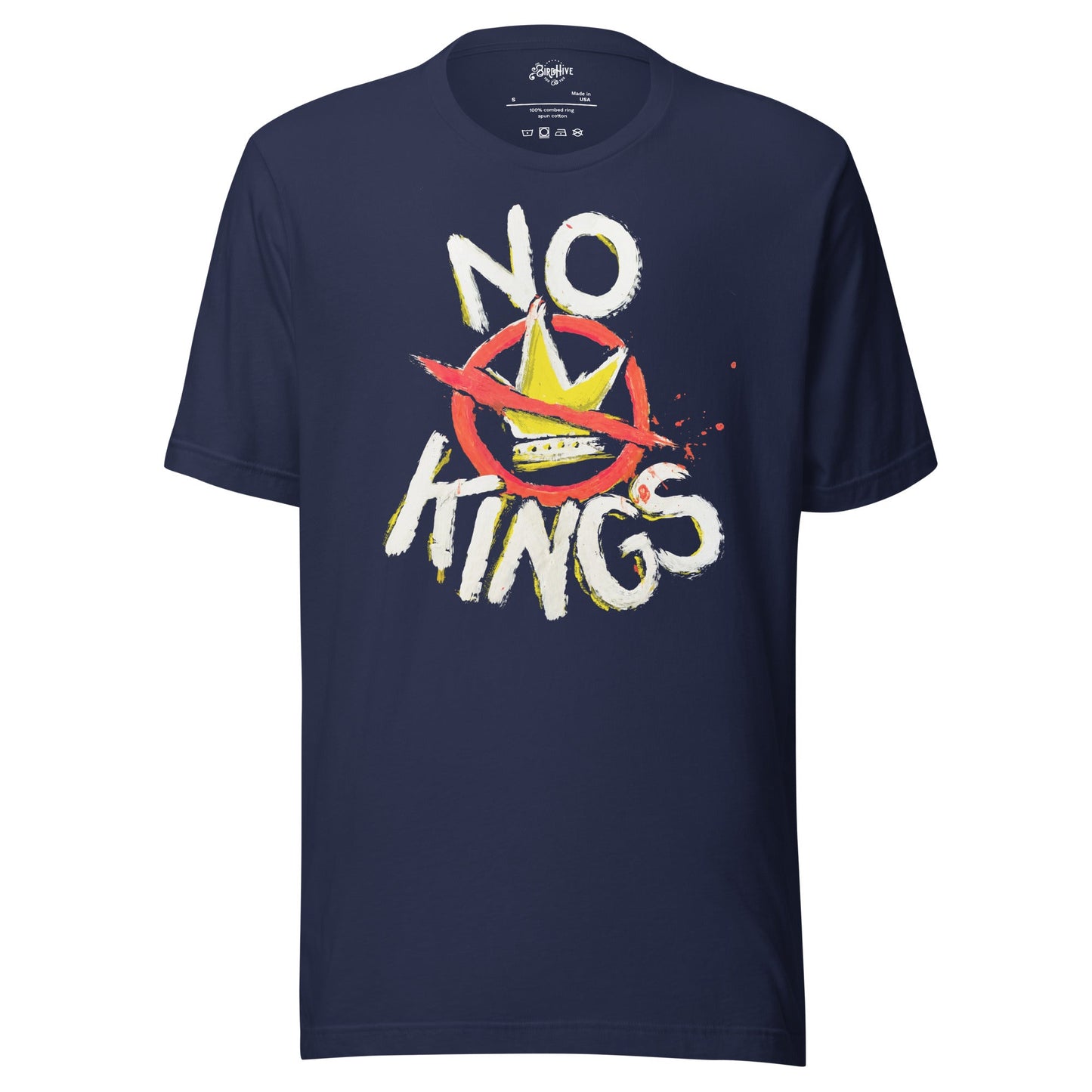 "No Kings" 100%Made in USA- Unisex t-shirt