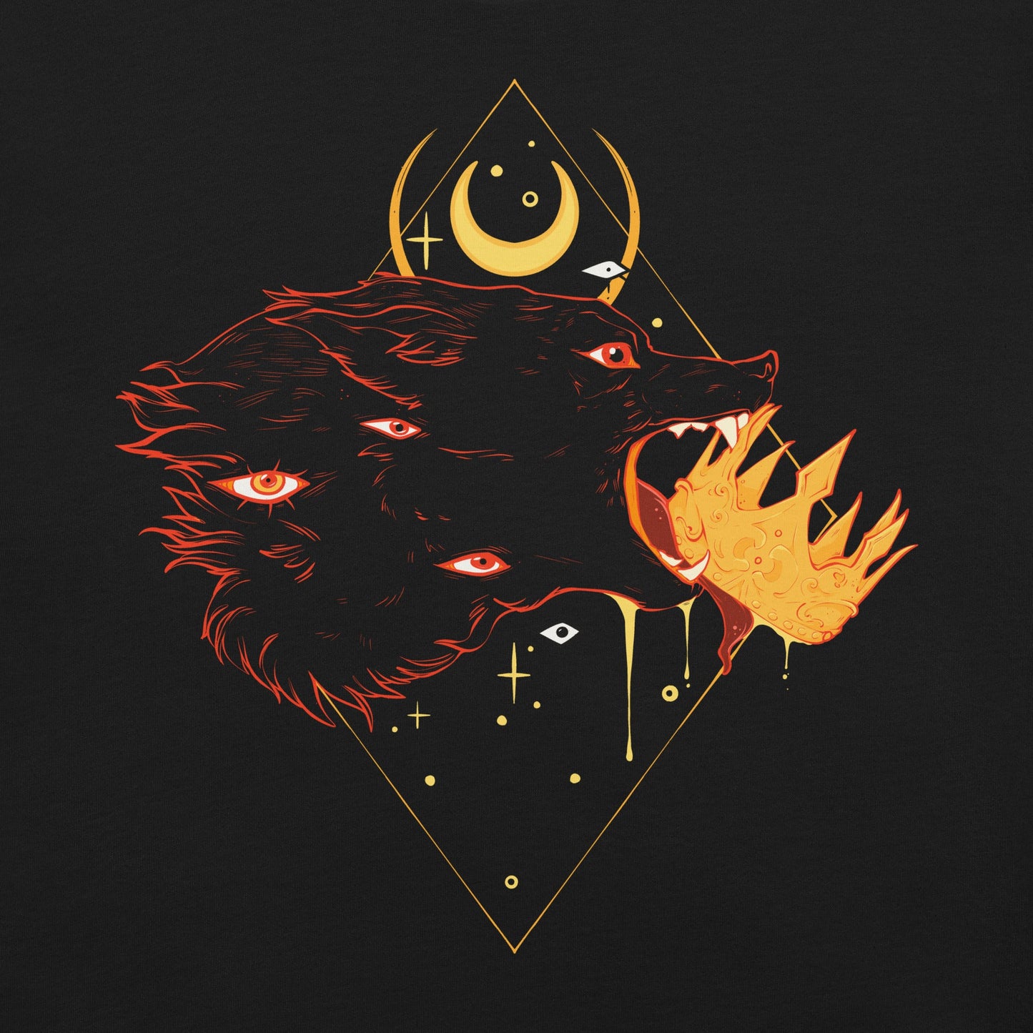 No Kings Wolf, No Text, Unisex T-Shirt