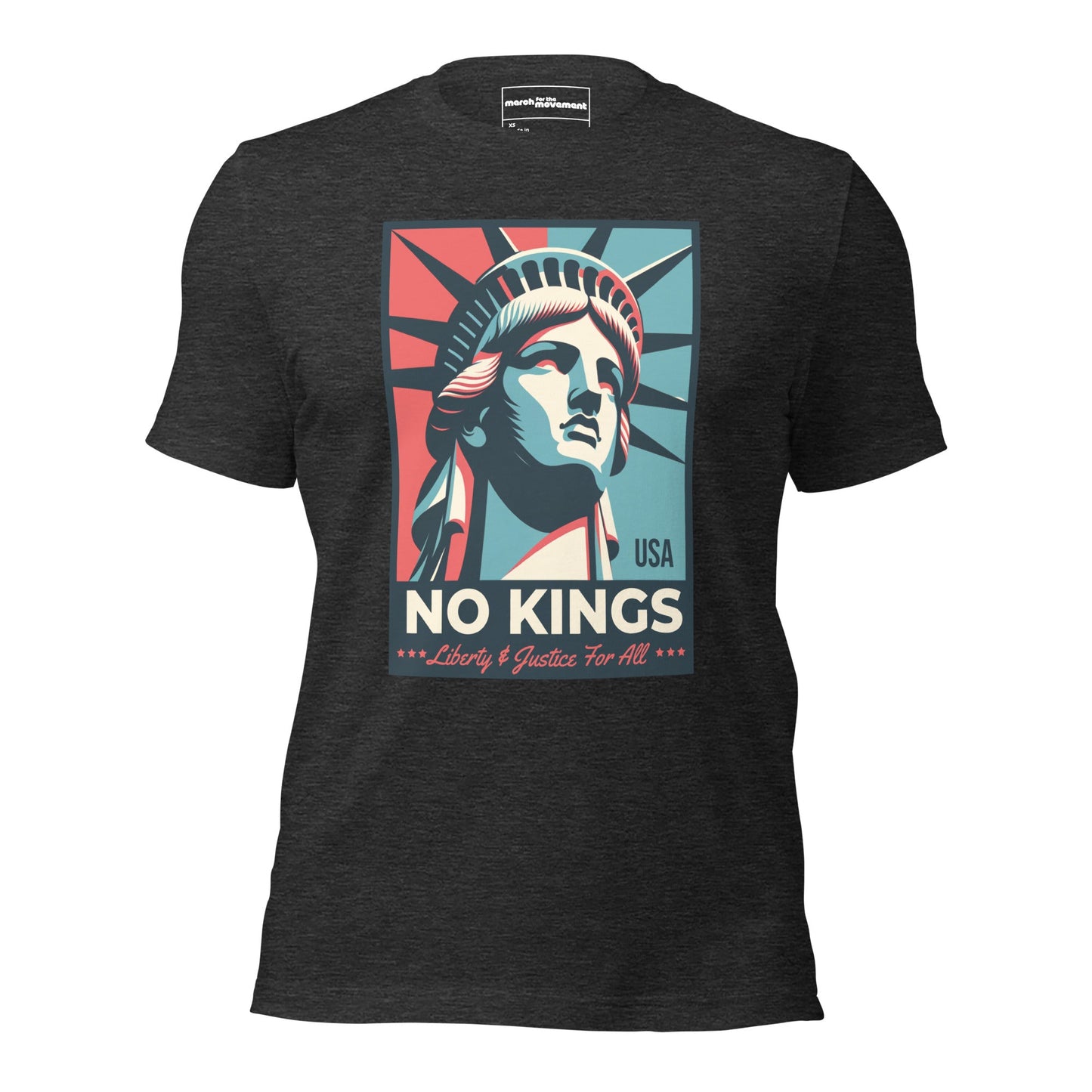 No Kings - Liberty and Justice For All T-Shirt